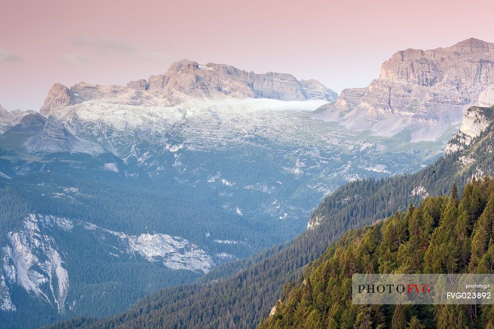 Brenta dolomites from Peller hut, Val di Non, Trentino, Italy