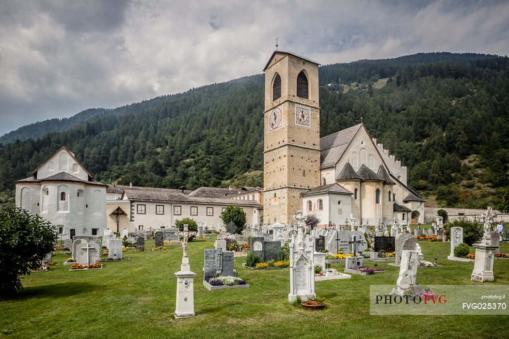 Ancient benedictine convent of Saint John in Mustair, UNESCO World Cultural Heritage, Switzerland