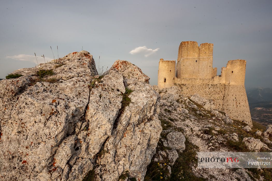 Rocca Calascio castle in the Gran Sasso national park, Italy, Europe