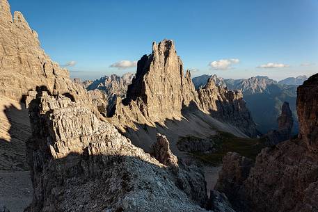 Croda Cimoliana with Campanile di Val Montanaia on the right