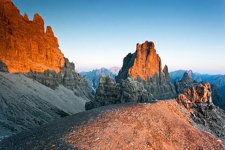Croda Cimoliana at sunset Croda Cimoliana at sunset