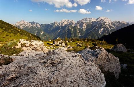 Caserine-Cornaget mountain group near the Pramaggiore Refuge