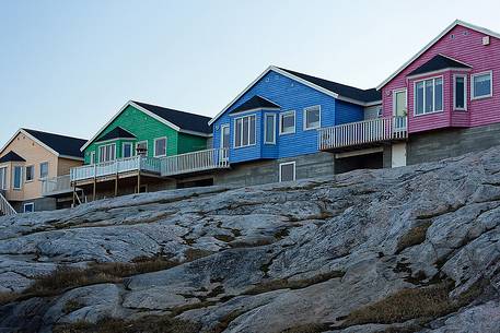 Traditional houses in Illulissat town