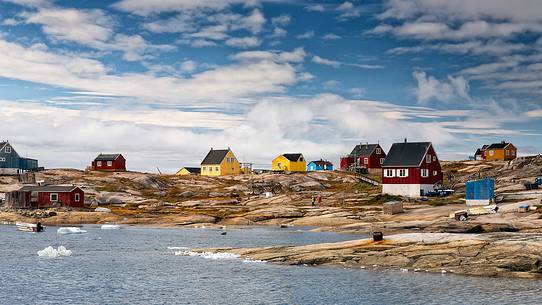 Rodebay a small village of fishermen and seal hunters in Disko Bay