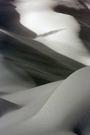 Forms and composition on snow field