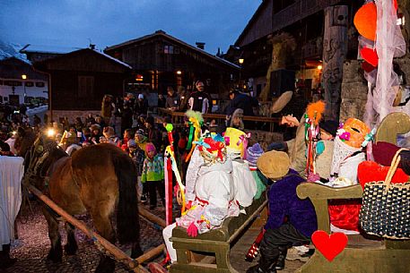 Some moments of Sauris Carnival. Sauris di Sotto.