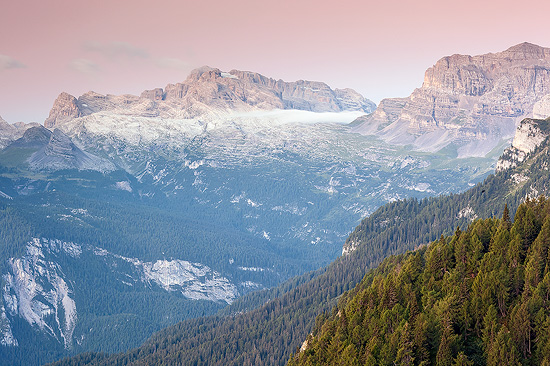 Brenta dolomites from Peller hut, Val di Non, Trentino, Italy