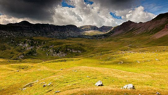 Landscape at Pian della Nana, Brenta dolomites, Trentino, Italy Landscape at Pian della Nana, Brenta dolomites, Trentino, Italy