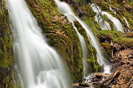 Vallesinella waterfall, Madonna di Campiglio, Brenta dolomites, italy