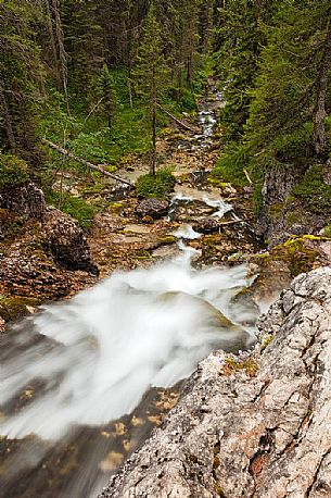 Vallesinella waterfall, Madonna di Campiglio, Brenta dolomites, italy