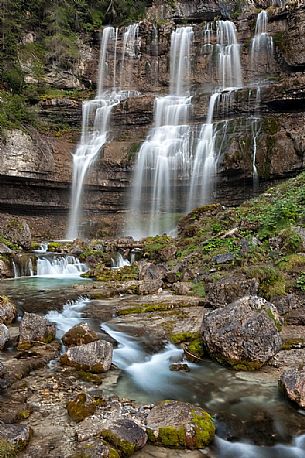 Vallesinella waterfall, Madonna di Campiglio, Brenta dolomites, italy