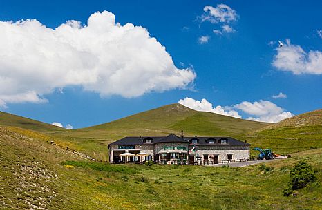 Perugia hut near Castelluccio di Norcia, Sibillini National Park, Italy Perugia hut near Castelluccio di Norcia, Sibillini National Park, Italy