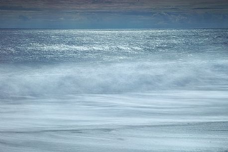 Stormy sea at Vik i Myrdal, Iceland