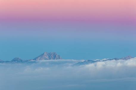 Gran Sasso peak from the Majella national park, Abruzzo, Italy, Europe Gran Sasso peak from the Majella national park, Abruzzo, Italy, Europe