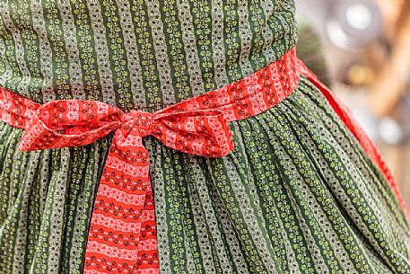 Traditional dress of Badia valley, dolomites, South Tyrol, Italy, Europe