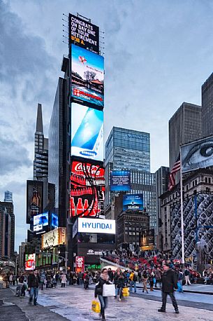 Tourists at Times Square, Manhattan, New York, United States