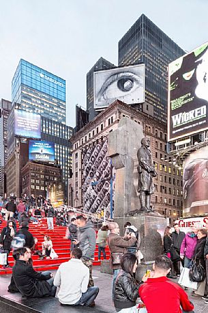 Tourists at Times Square, Manhattan, New York, United States