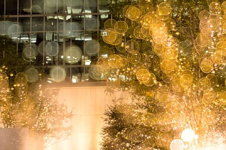 Christmas lights in New York, Manhattan, United States