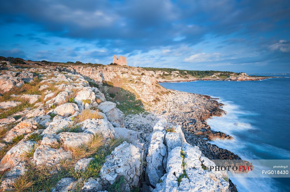 The regional nature park of Porto Selvaggio is a regional park of Puglia site in the province of Lecce. The coast is rugged and rocky, and characterized by pine woods and Mediterranean bush. Along the coast are located the Tower 