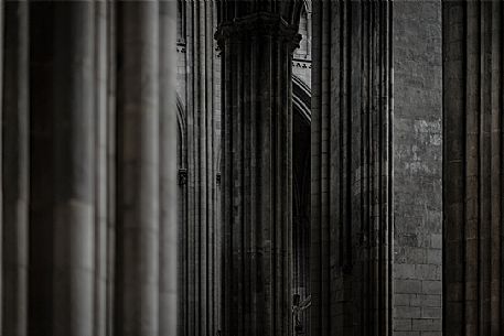 The interior of the Cathedral of Rouen recalls the dense forests of Normandy. The Rouen Cathedral is the most famous and important monument of Rouen , and one of the most beautiful Gothic churches in France.