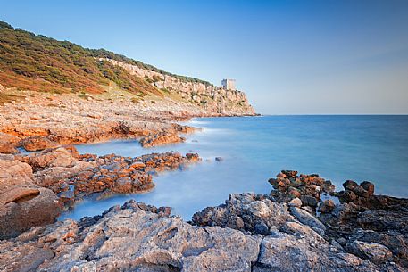 The regional nature park of Porto Selvaggio is a regional park of Puglia site in the province of Lecce. The coast is rugged and rocky, and characterized by pine woods and Mediterranean bush. Along the coast are located the Tower The regional nature park of Porto Selvaggio is a regional park of Puglia site in the province of Lecce. The coast is rugged and rocky, and characterized by pine woods and Mediterranean bush. Along the coast are located the Tower