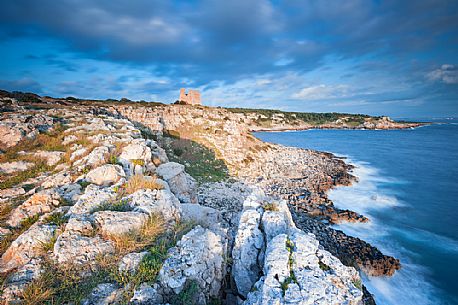 The regional nature park of Porto Selvaggio is a regional park of Puglia site in the province of Lecce. The coast is rugged and rocky, and characterized by pine woods and Mediterranean bush. Along the coast are located the Tower The regional nature park of Porto Selvaggio is a regional park of Puglia site in the province of Lecce. The coast is rugged and rocky, and characterized by pine woods and Mediterranean bush. Along the coast are located the Tower