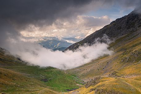 Val Chiarino valley in the Gran Sasso national park, Abruzzo, Italy, Europe