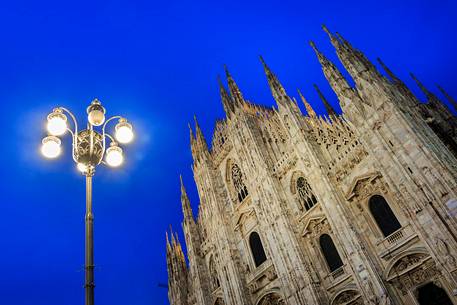 The Cathedral in Milan at the blue hour 