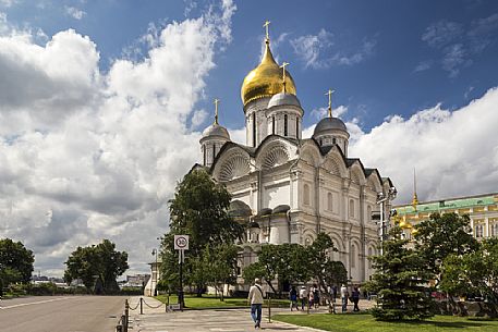 The Cathedral of the Archangel inside Moscow's Kremlin, Moscow, Russia