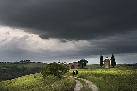 Love and faith in the Orcia valley, Tuscany, Italy