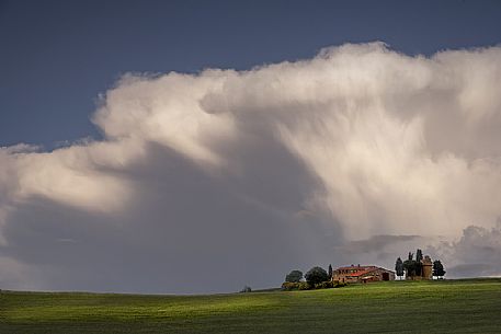 Farm in the tuscan countryside, Orcia valley, Italy