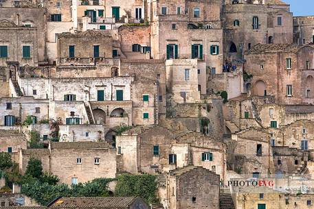 Maze of houses in Matera, Basilicata, Italy