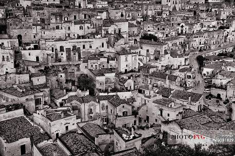 Sasso Barisano from above, Matera, Basilicata, Italy