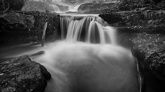 Stream in the Treja valley natural park, Mazzano, Latium, Italy, Europe