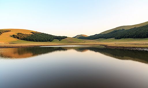 Pantani di Accumoli lakes in the border of Sibillini national park and Monti della Laga national Park, Apennines, Italy, Europe