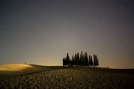 Iconic landscape of Val Orcia Valley, Pienza, Tuscany, Italy, Europe