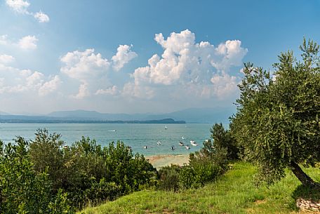 Summer holiday on Garda lake, Brescia, Lombardy, Italy