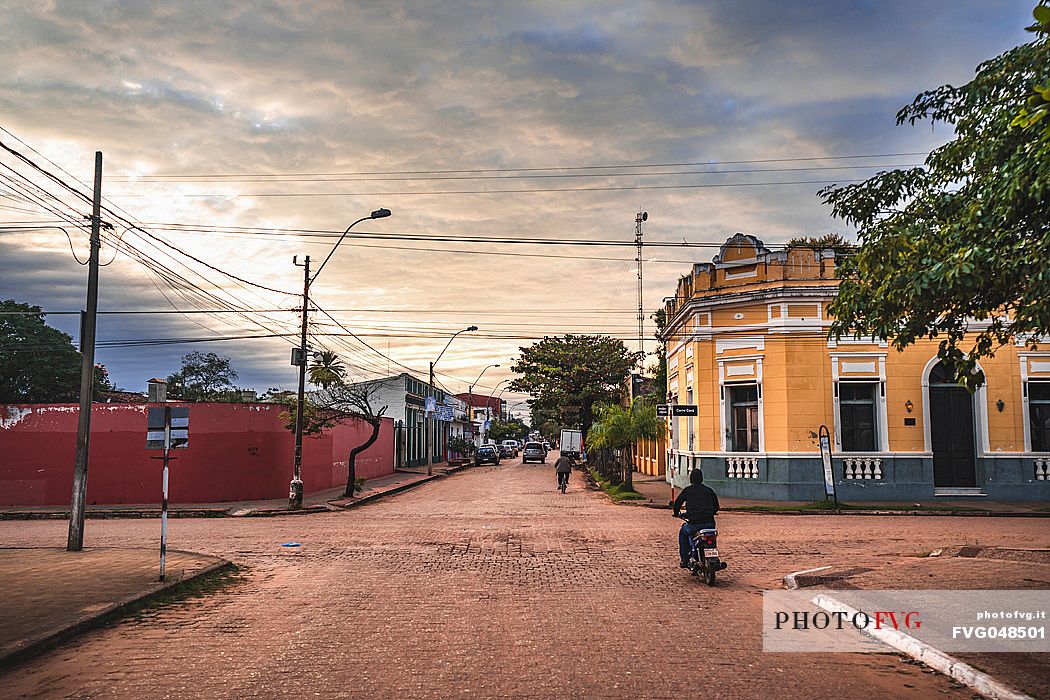 Typical streets of Concepción, Paraguay, America