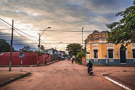 Typical streets of Concepción, Paraguay, America