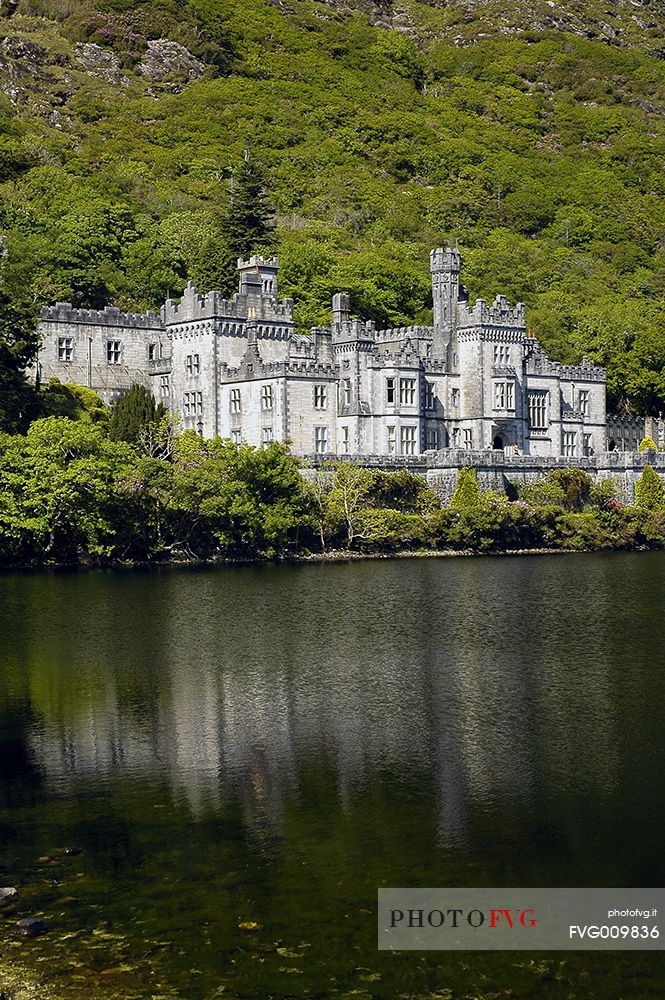 Kylemore Abbey, a benedictine monastery founded in 1920 on the grounds of Kylemore Castle