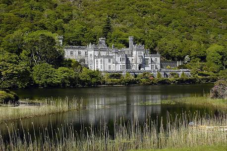 Kylemore Abbey, a benedictine monastery founded in 1920 on the grounds of Kylemore Castle