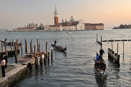 Gondolas in the San Marco basin