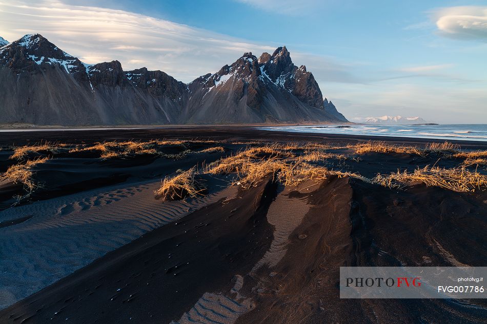 Black dunes on Stokksens beach