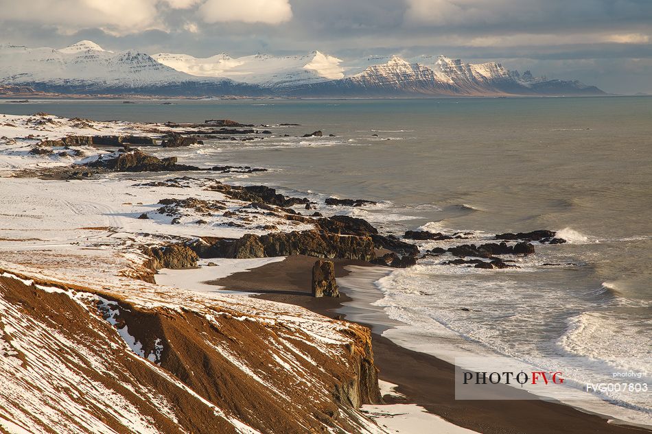 Iceland coast along ring road