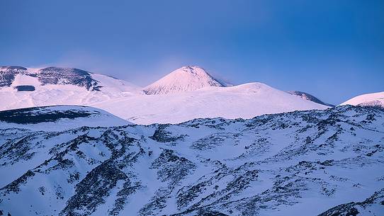 south-east crater at sunset, this crater is currently the most active on Etna for almost a decade south-east crater at sunset, this crater is currently the most active on Etna for almost a decade