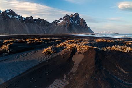 Black dunes on Stokksens beach