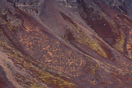 Mountain detail along jvegur