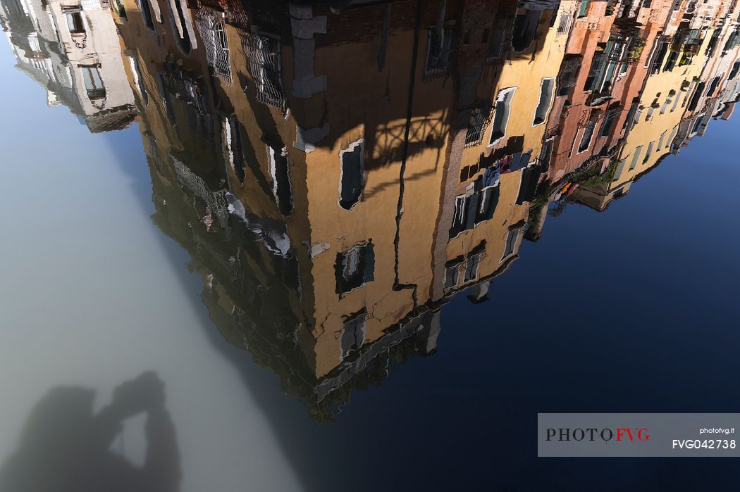 Venetian reflections, Venice, Italy, Europe