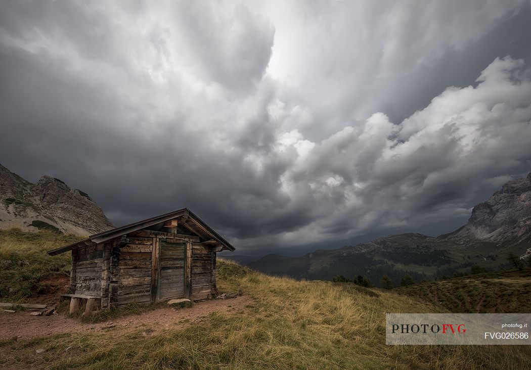 Storm arriving over Rolle pass, Trentino Alto Adige,