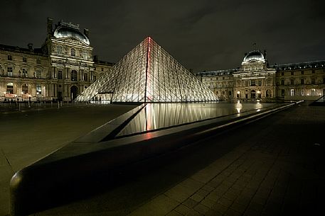 The Pyramid Of The Louvre, Paris, France